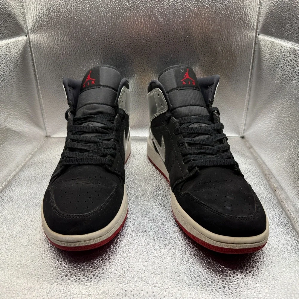Size‎ 9.5 Jordan 1 Mid Johnny Kilroy Black/Silver/White Mens Sneakers 554724-057